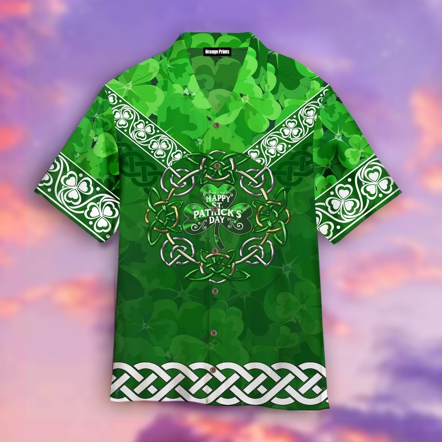 Irish Shamrock St Patrick Day Patricksday Gifts Aloha Hawaiian Shirts 1