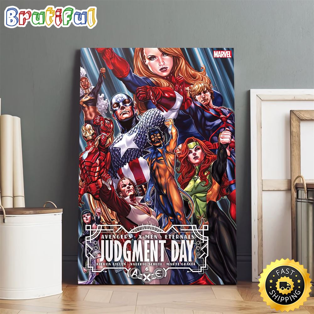 Judgment Day Avengers X Men Enternals Poster Canvas
