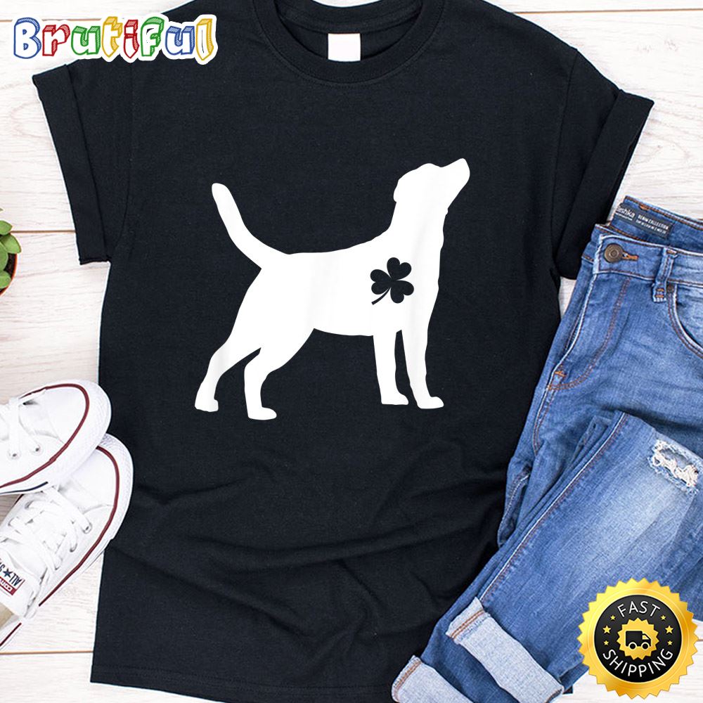 Labrador Irish St Patrick Day Shamrock Leprechaun Dog T Shirt