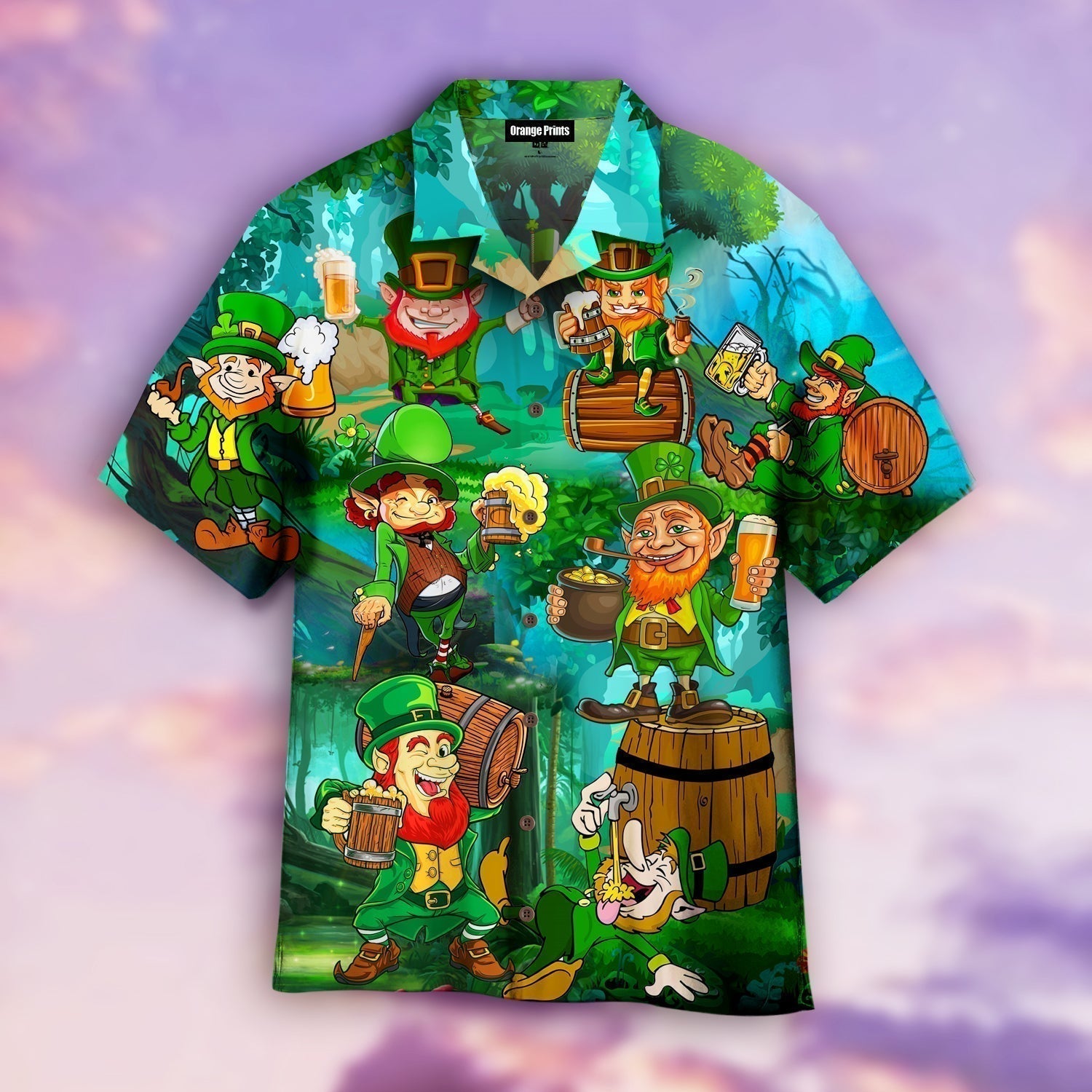 Leperchaun Drink Beer Patrick Day Aloha Hawaiian Shirt Patricksday Gifts Aloha Hawaiian Shirts 1