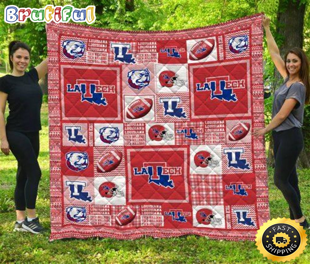 Louisiana Tech Bulldogs NFL Quilt Blanket
