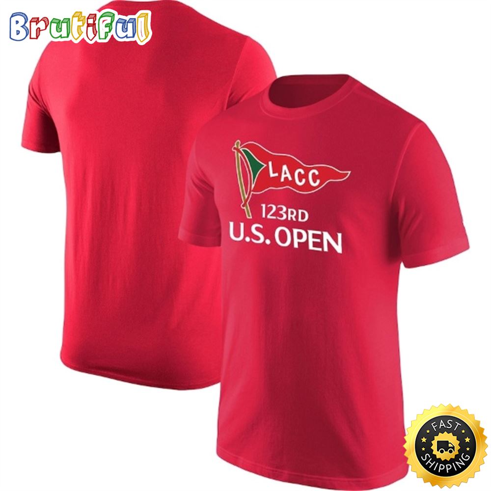 Men s 2023 U.S. Open Red Core T shirt