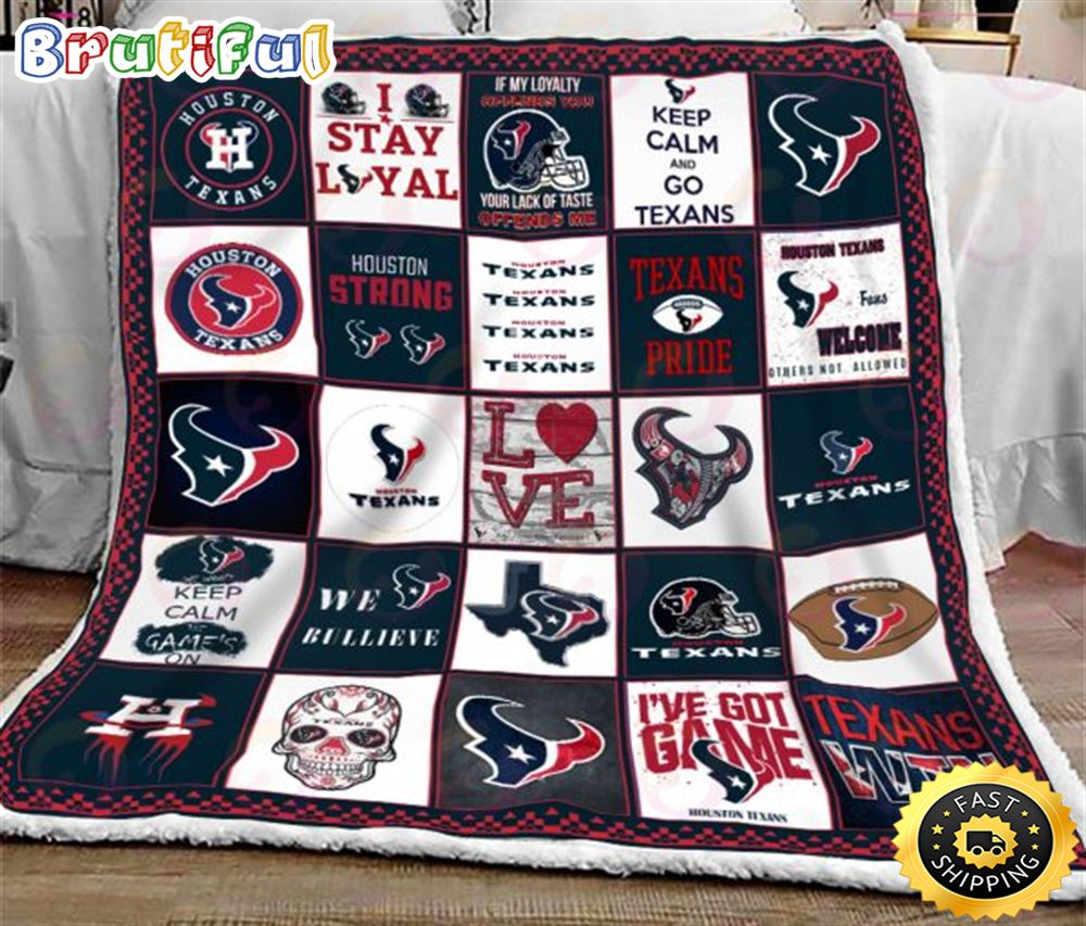 NFL Houston Texans NFL Football Sherpa Fleece Blanket