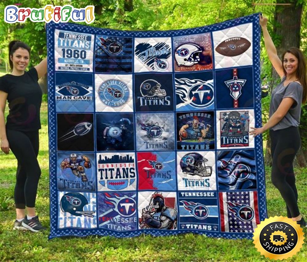 NFL Tennessee Titans NFL Footballs Sherpa Fleece Blanket