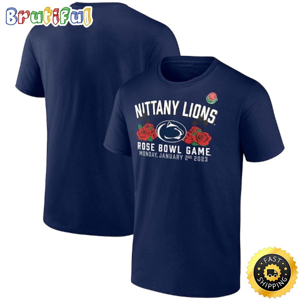 Penn State Nittany Lions Fanatics Branded 2023 Rose Bowl Gameday Stadium Navy T shirt