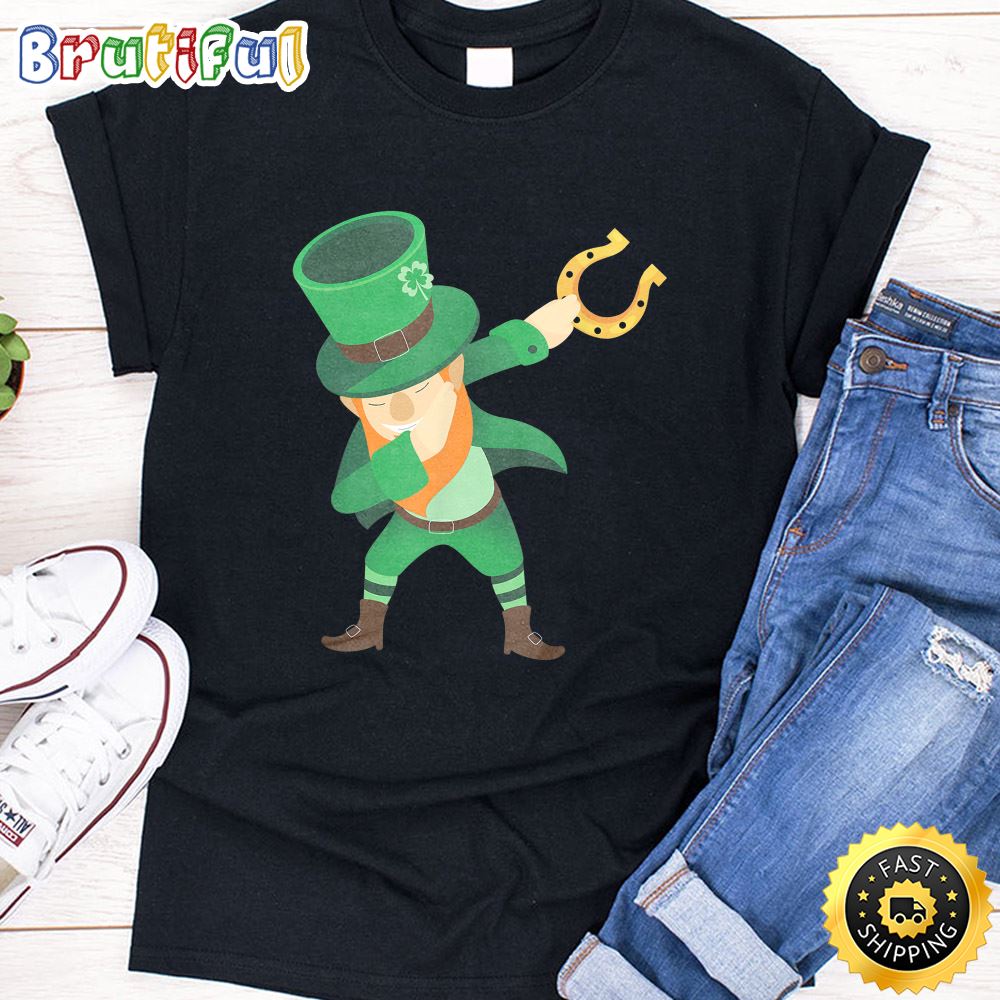St Patricks Day Dabbing Gift For Boys Kids T Shirt