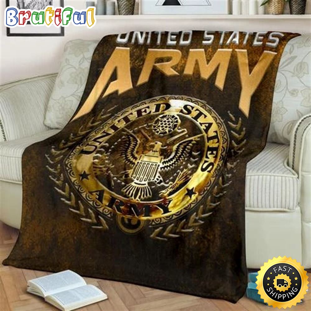 United State Army Proud Fleece Throw Blanket