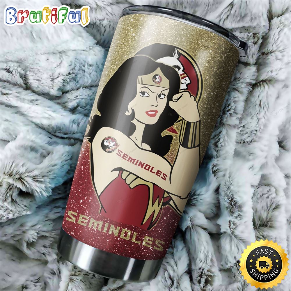 Wonder Woman Florida State Seminoles Football Ncaaf Teams 10 Gift For Lovers Travel Tumbler