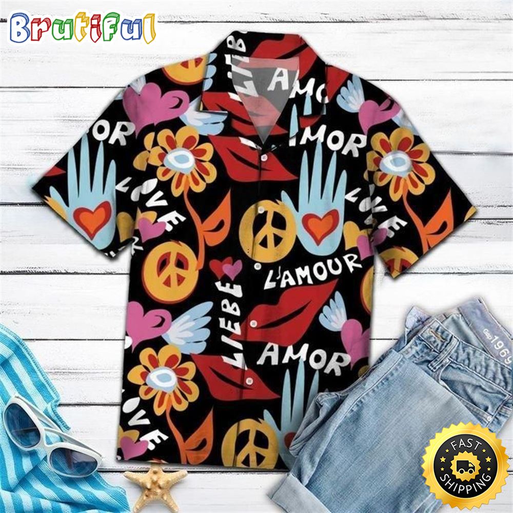 Amazing Hippie Hawaiian Shirt Beachwear For Men Gifts For Young Adults 1 ffeme8