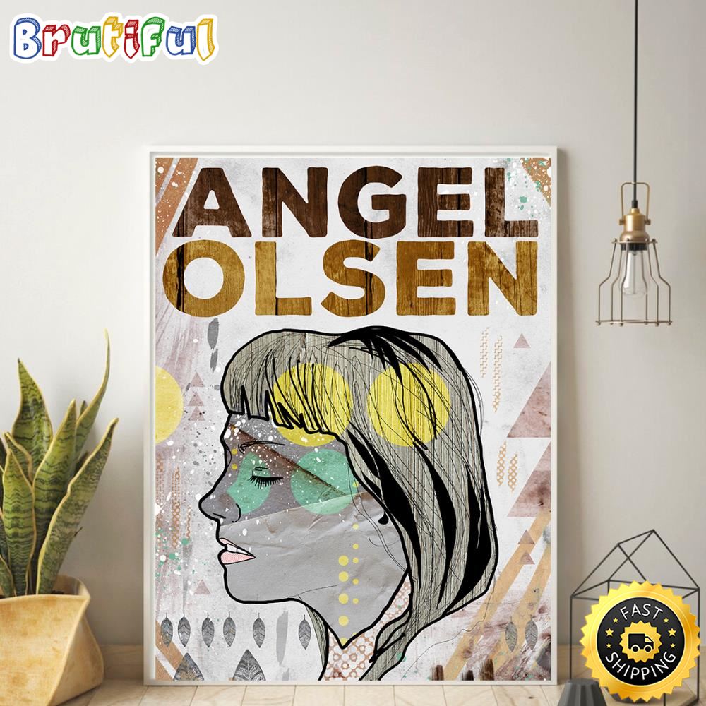 Angel Olsen Angel Olsen Winter Tour 2023 Canvas Poster sa31ol