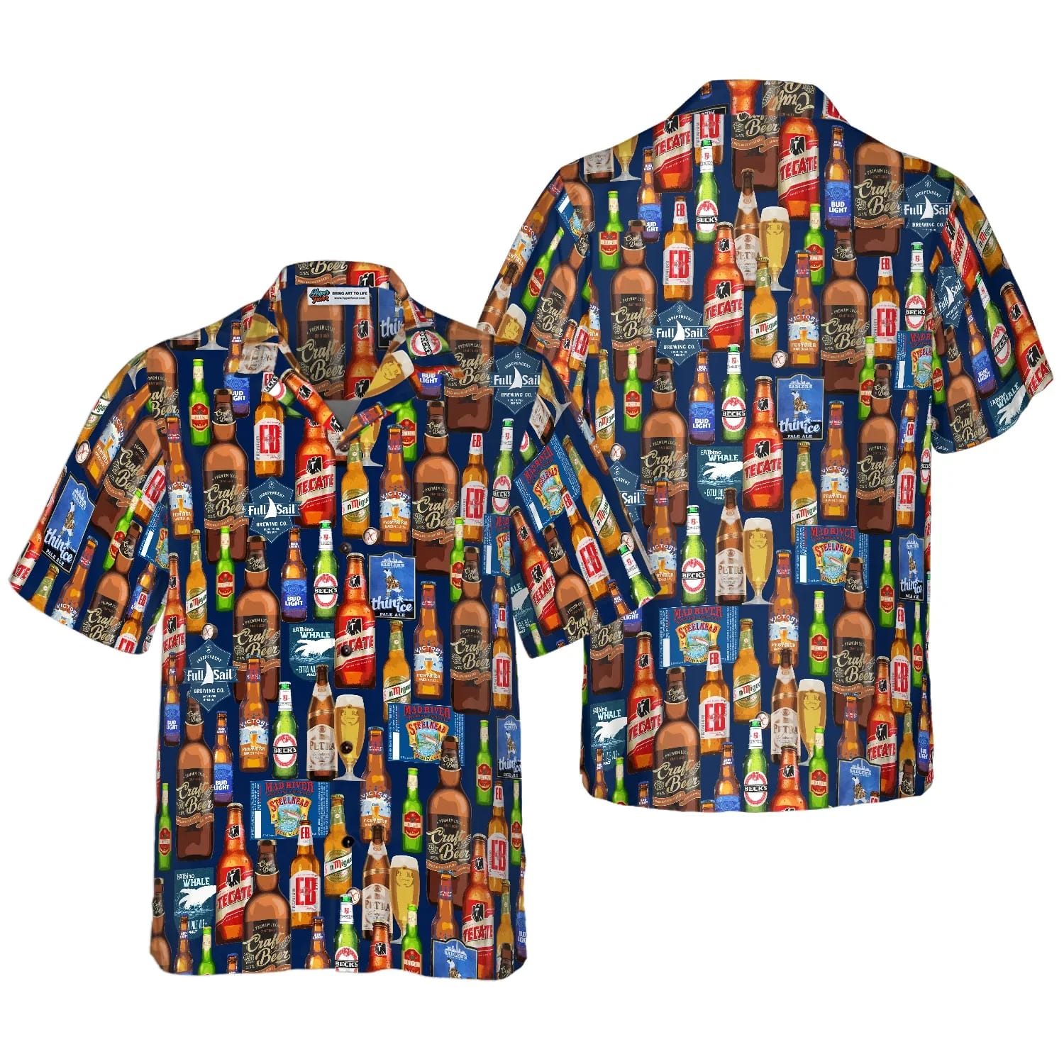 Beer Summer Colorful Kind Of Beers Hawaiian Shirt vhtb5n