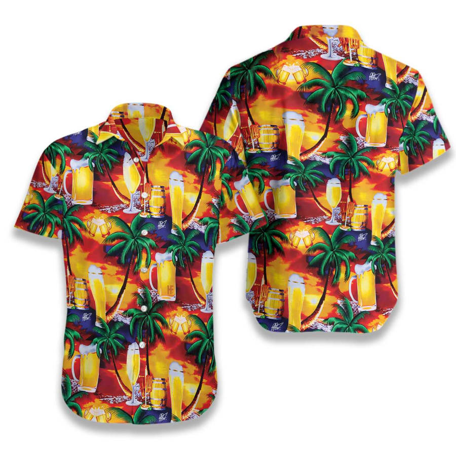 Beer in Paradise Hawaiian Shirt Hawaiian Shirt uqczko