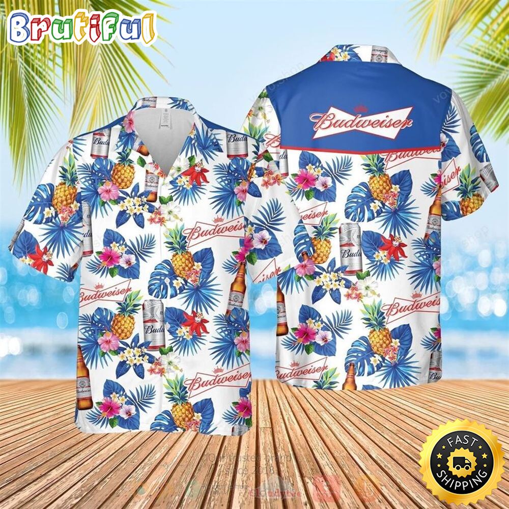 Best Budweiser Beer 3d All Over Printed Hawaiian Shirt Short jdgt8w