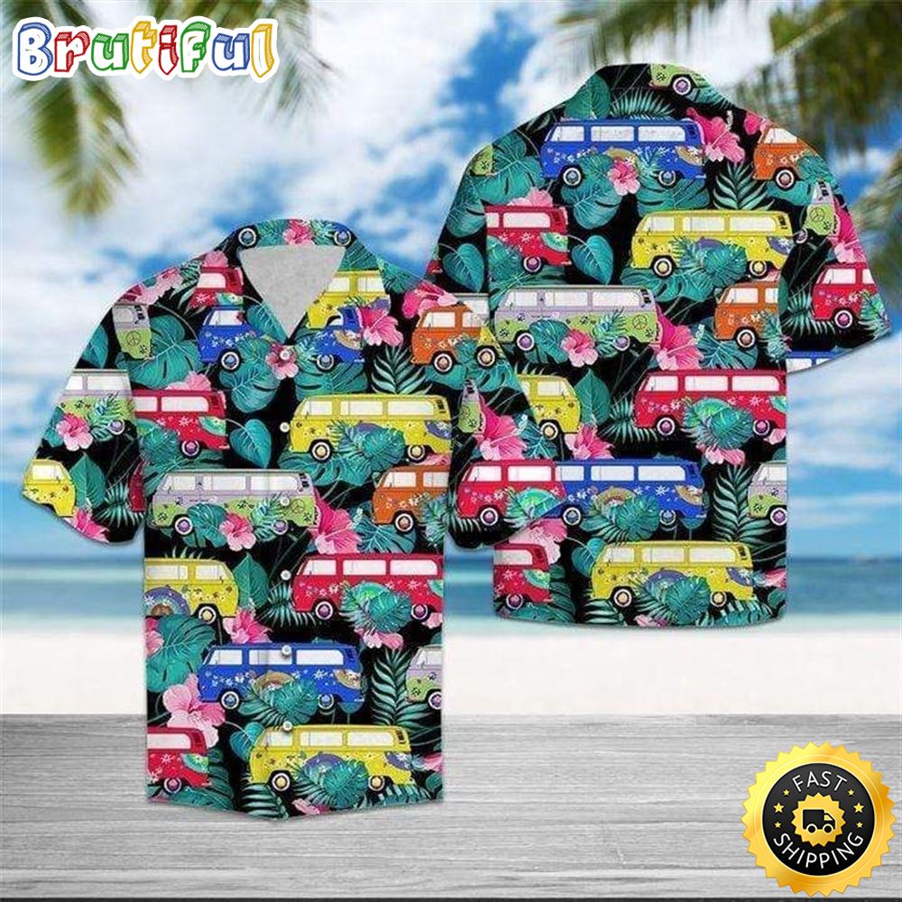 Bus Hawaiian Aloha Shirt Beachwear For Men Gifts For Young Adults 1 juetod