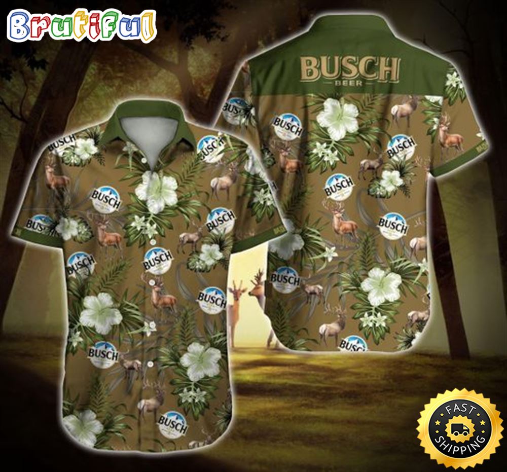 Busch Beer Iv Hawaiian Shirt rxihua