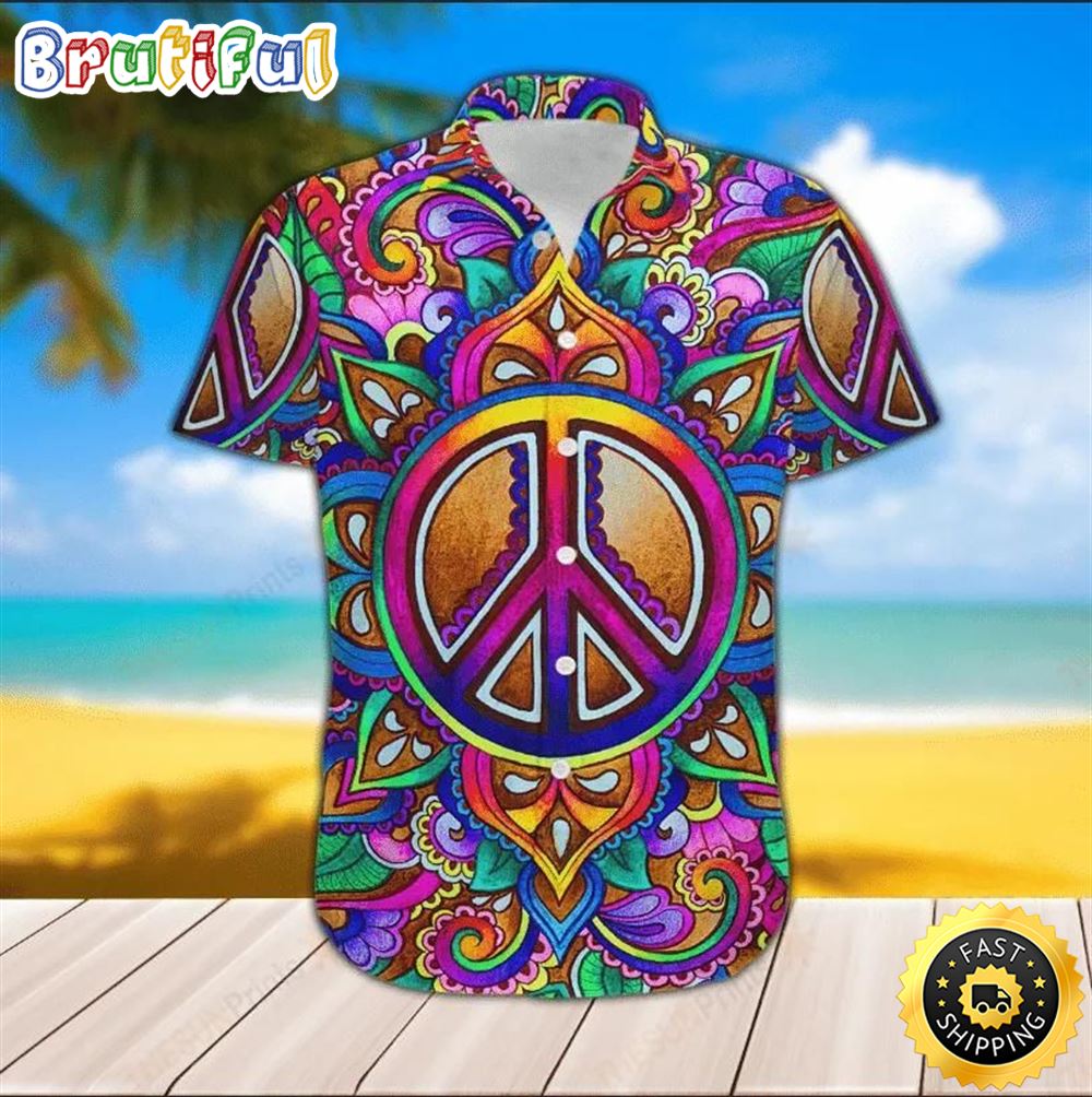 Colorful Unique Design Hippie Hawaiian Shirt Beachwear For Men Gifts For Young Adults 1 ffji9o