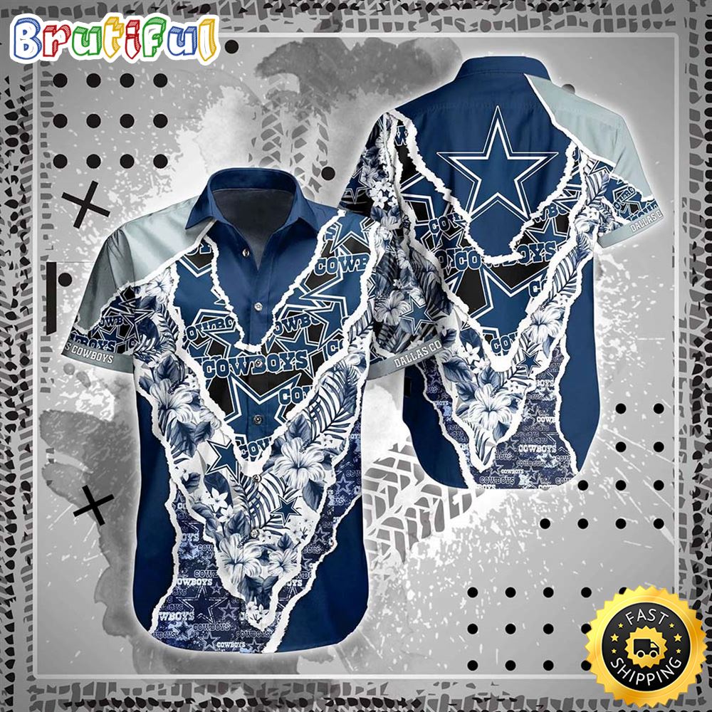 Dallas Cowboys NFL Graphic Floral Pattern This Summer Meaningful Gifts For Fans Hawaiian Shirt v4lvjx