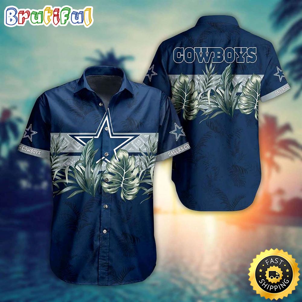 Dallas Cowboys NFL Tropical Pattern Graphic Gift For Fan NFL Enthusiast Hawaiian Shirt ufaqp2