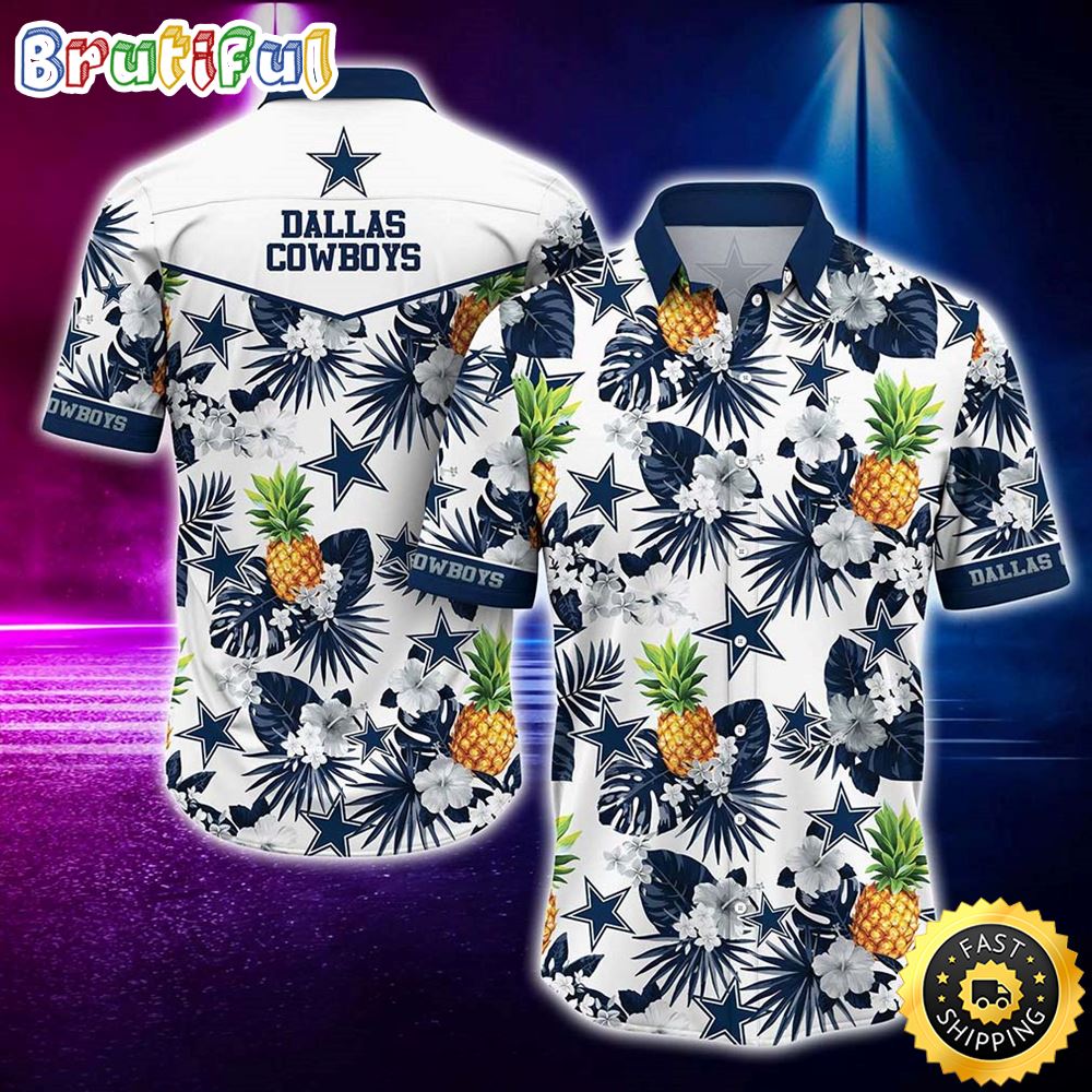 Dallas Cowboys NFL Tropical Pattern Graphic Hawaii Shirt For Best Fan Ever Hawaiian Shirt ihluo1