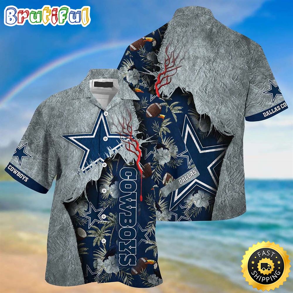 Dallas Cowboys NFL Tropical Print Sumer Best Gift For Fans Hawaiian Shirt c4hxc2