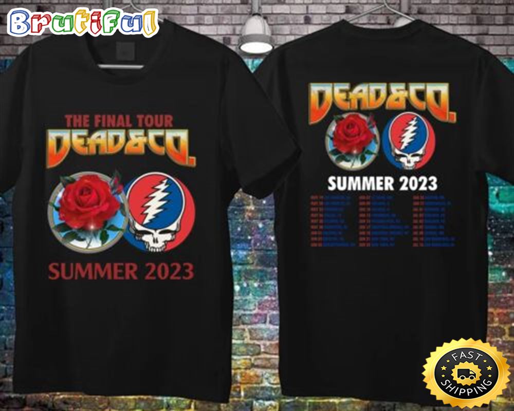 Dead Company Announce Final Summer Tour 2023 Double Sided T Shirt qifi7v