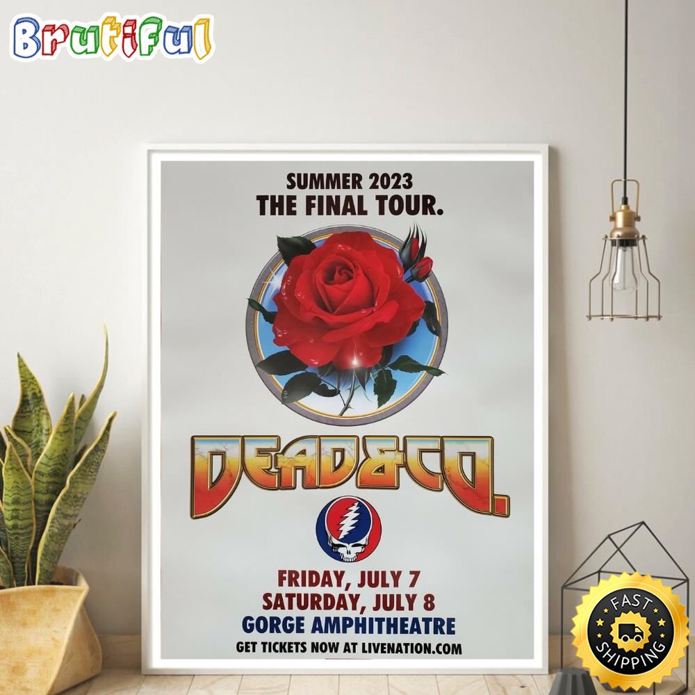 Dead Company Tour 2023 The Final Tour 2023 Dates Canvas Poster tgietj