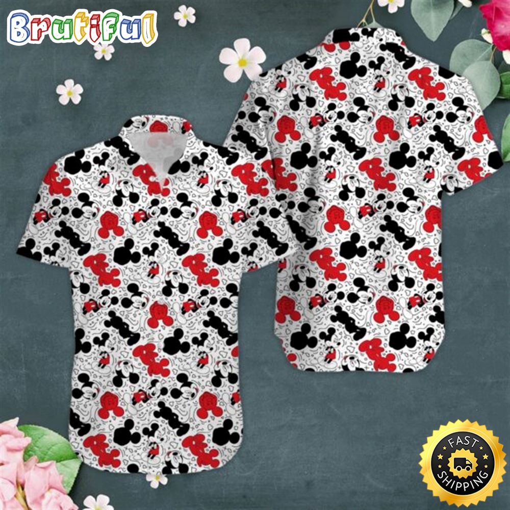 Disney Mickey Mouse Funny Hawaiian Shirt v9ubrt