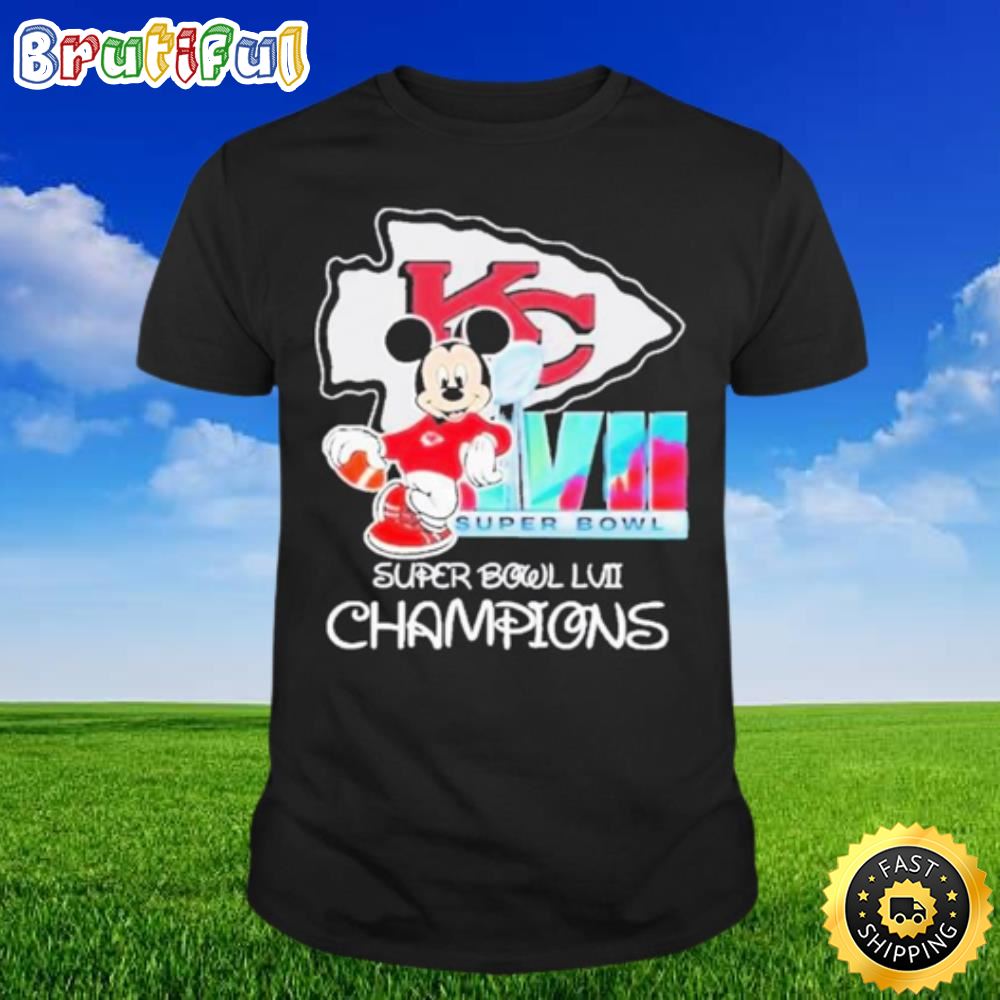 Disney Mickey Mouse Super Bowl Champions Kansas City Chiefs T shirt s3kwgz