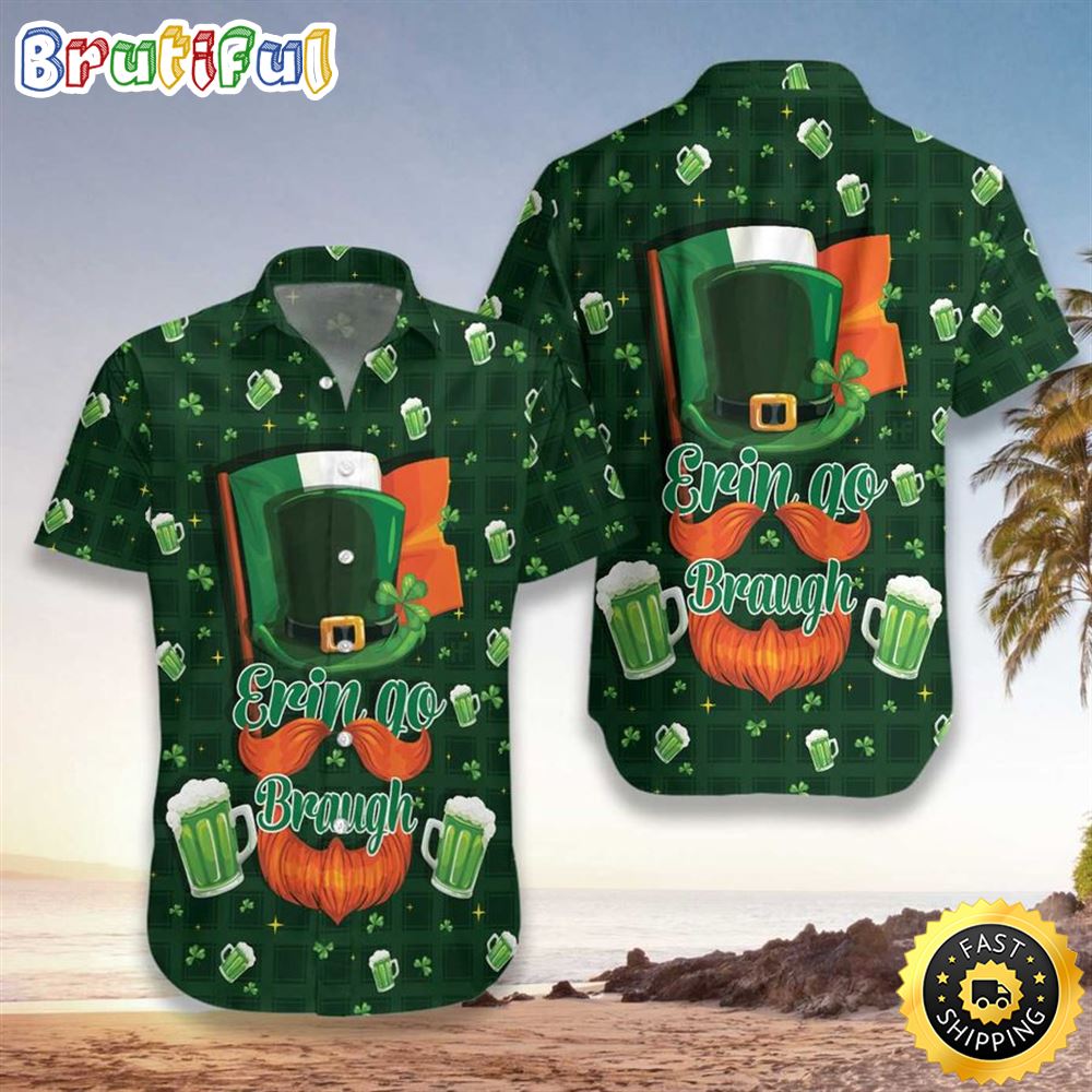 Forever Beer And Green Seamless Ireland Stpatricks Day Hawaiian Shirt uxuh7x