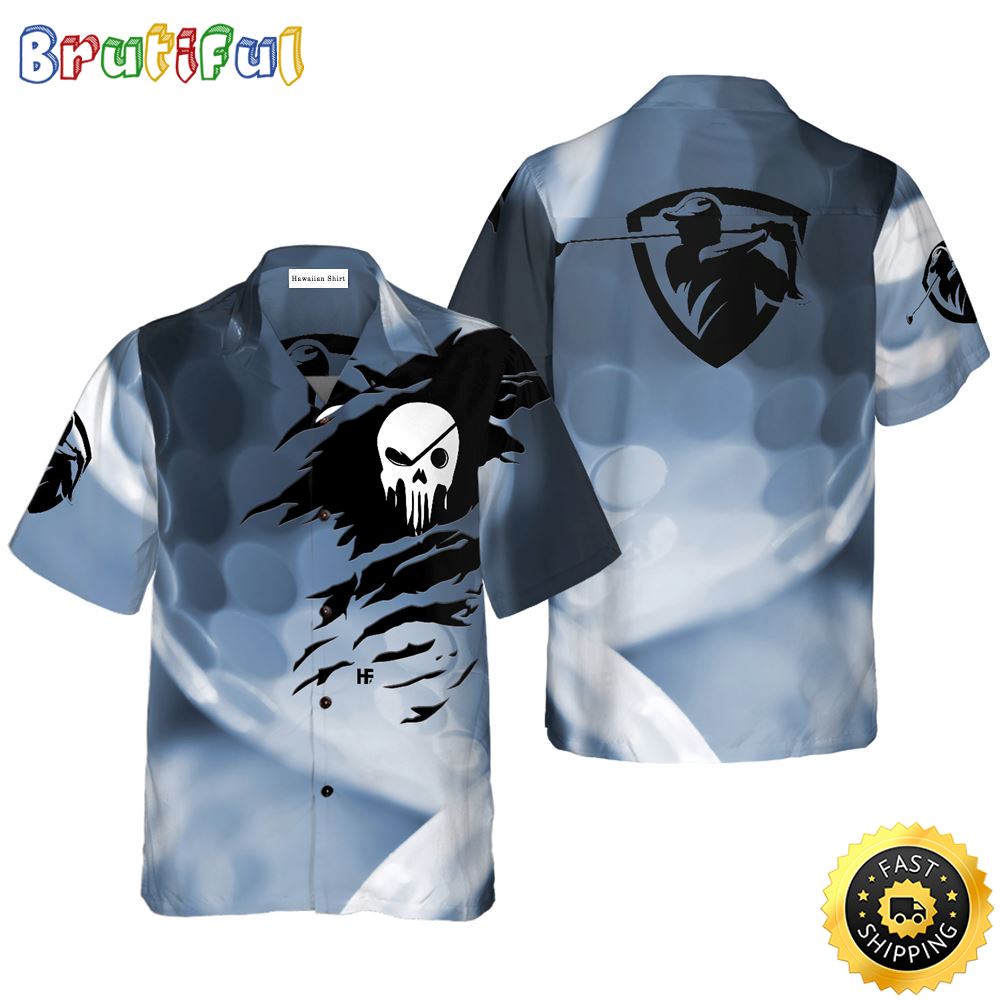 Golf Ball Close Up Hawaiian Golf Shirt For Sport Lovers In Summer isvvuk