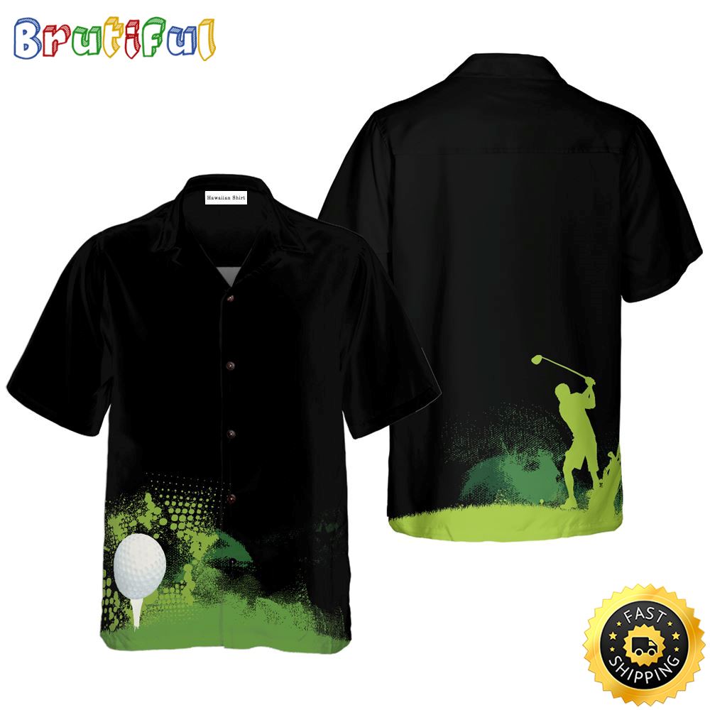 Golf Grunge Graphic Hawaiian Golf Shirt For Sport Lovers In Summer yyl7t1