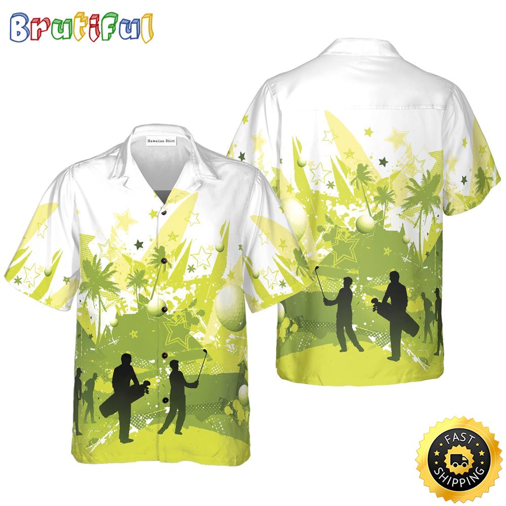 Golf Stock Illustration Hawaiian Golf Shirt For Sport Lovers In Summer muimgm
