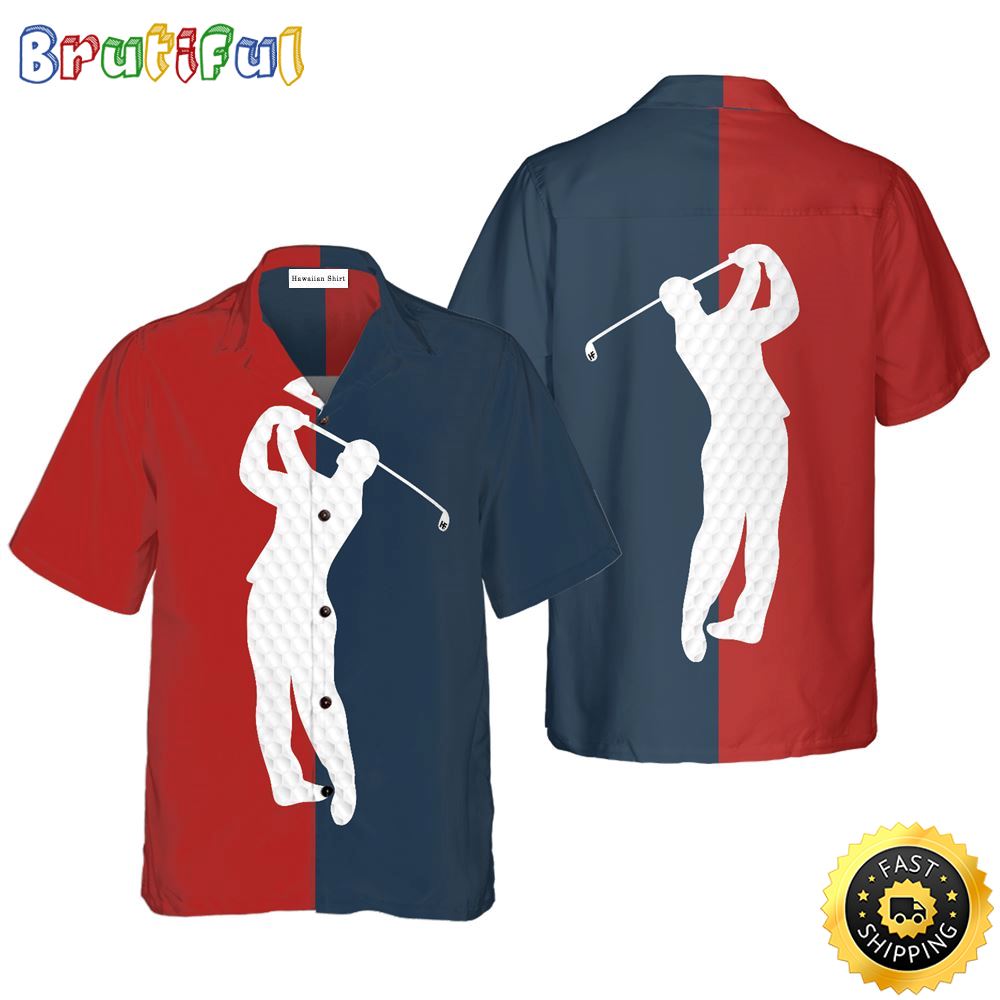 Golf Two Colors Hawaiian Golf Shirt For Sport Lovers In Summer arujrt