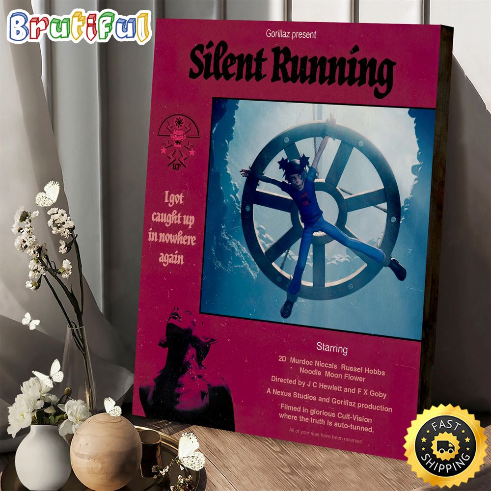 Gozillaz Present Silent Running Poster Canvas Poster bjqjwn