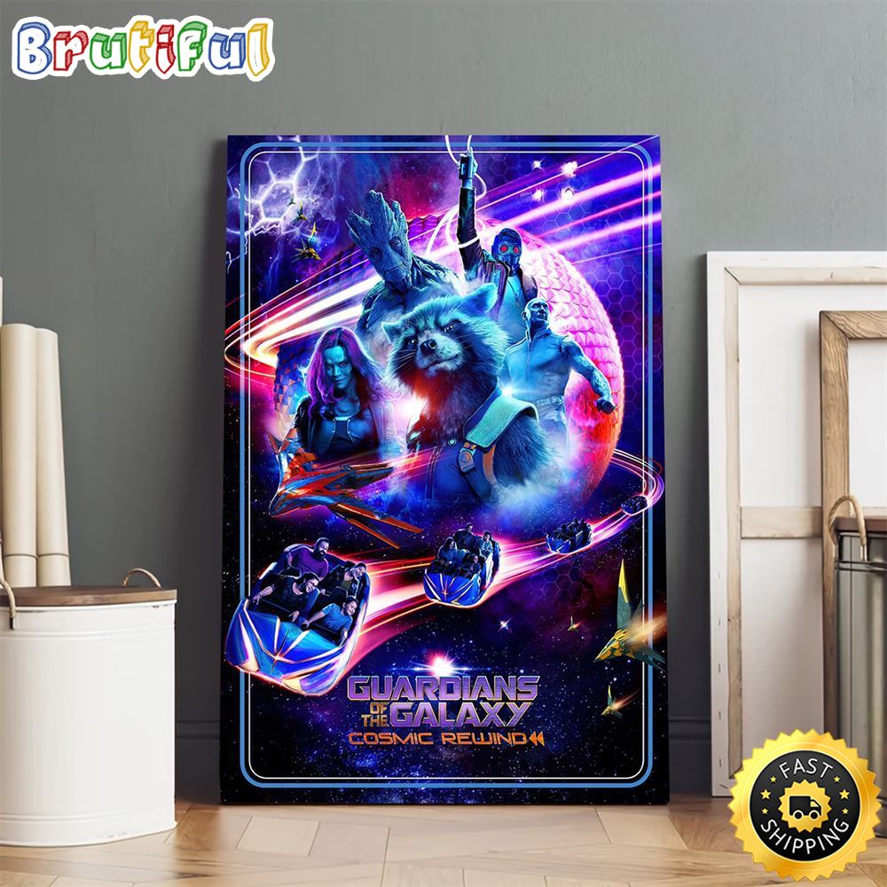 Guardians Of The Galaxy Cosmic Rewind Poster Canvas joeftz