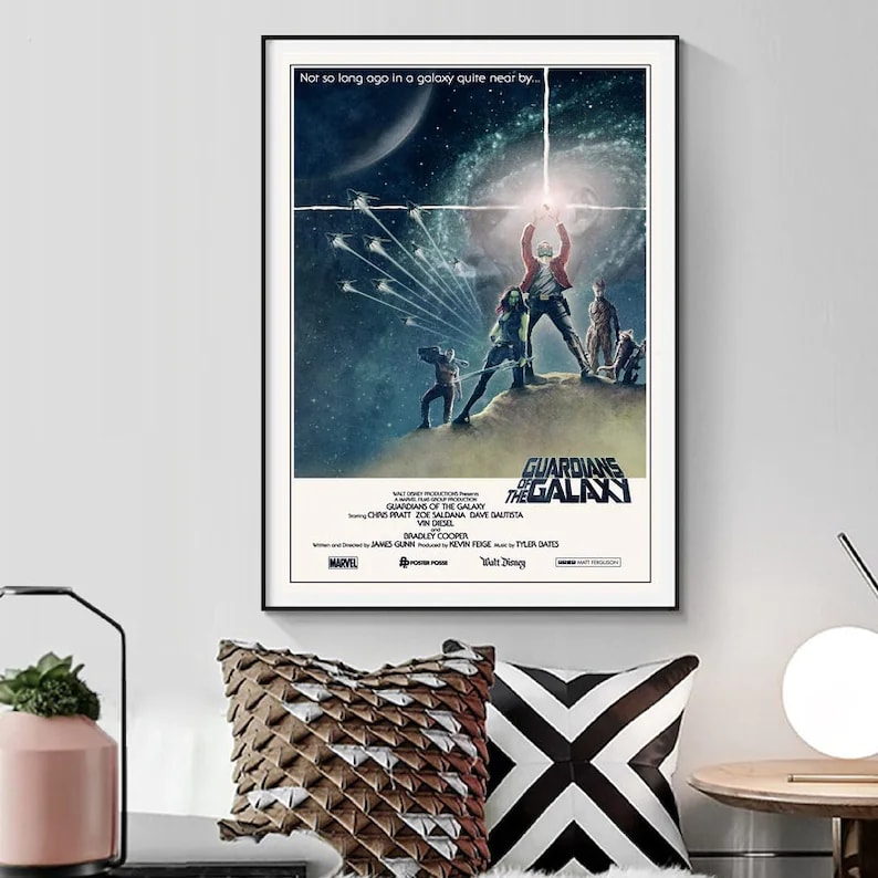 Guardians Of The Galaxy Wall Art Home Decor Poster Canvas jxeniq