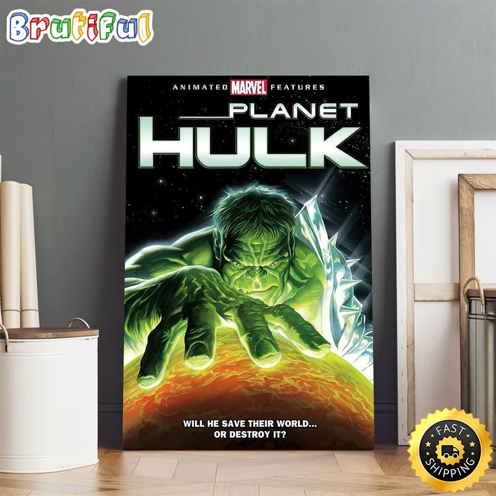 Palnet Hulk Will He Save Their World Poster Canvas srhp7z