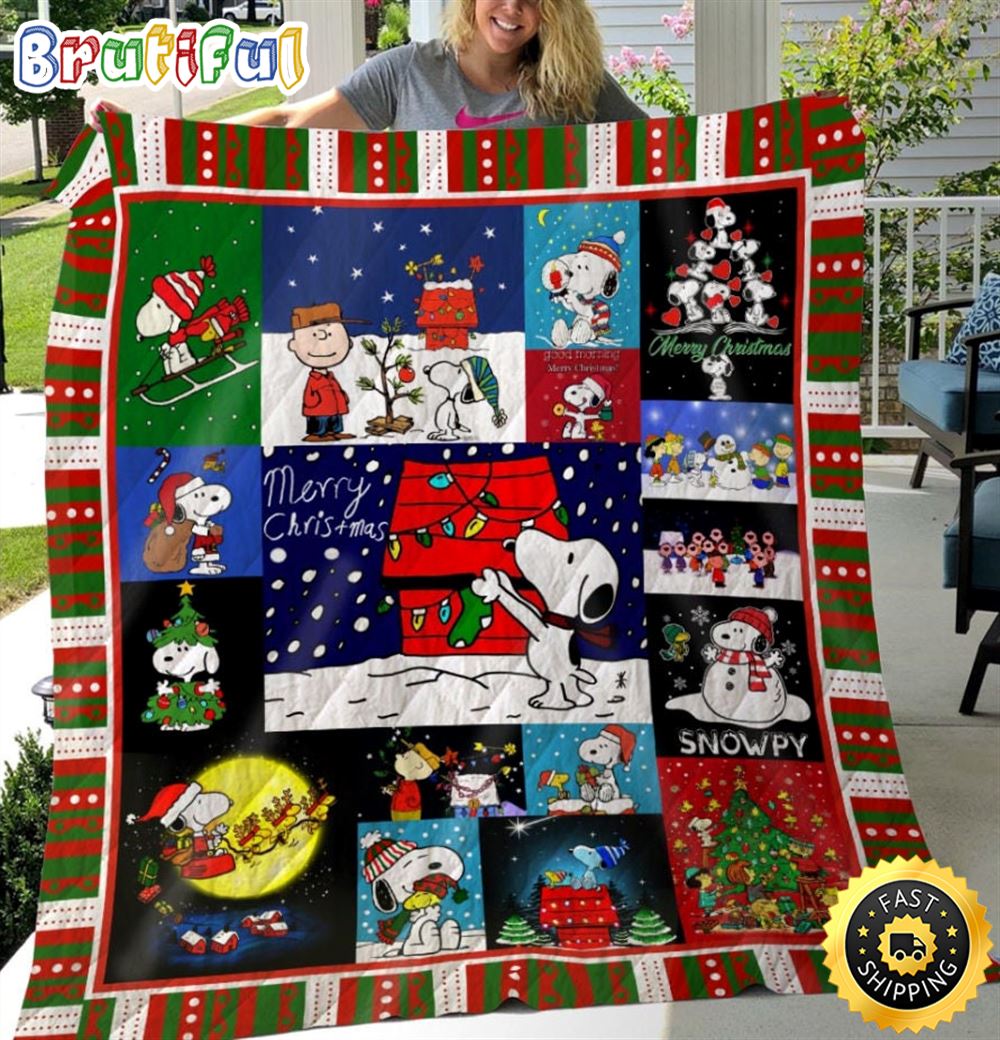 Snoopy And Charlie Brown Christmas The Peanuts Movie Snoopy Dog Blanket