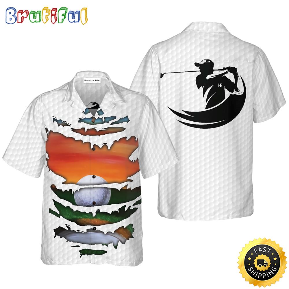 Tattered Golf Shirt Hawaiian Golf Shirt For Sport Lovers In Summer r6zxo3