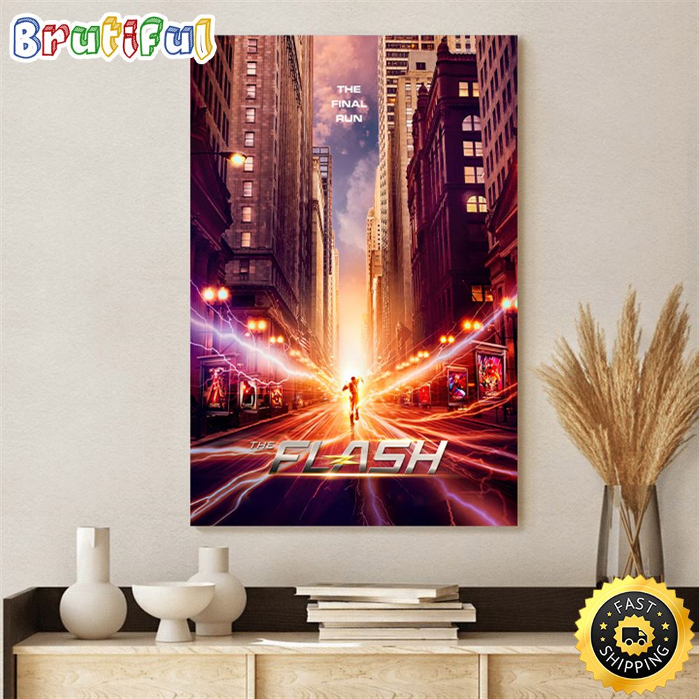 The Final Run Of The Flash Season 9 Poster Canvas hielxn
