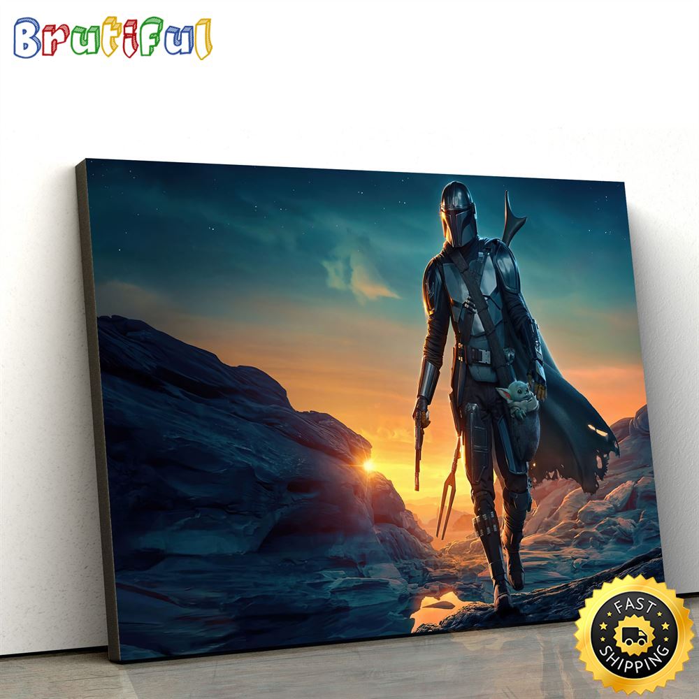 The Mandalorian Season 2 Poster Canvas rhnyei