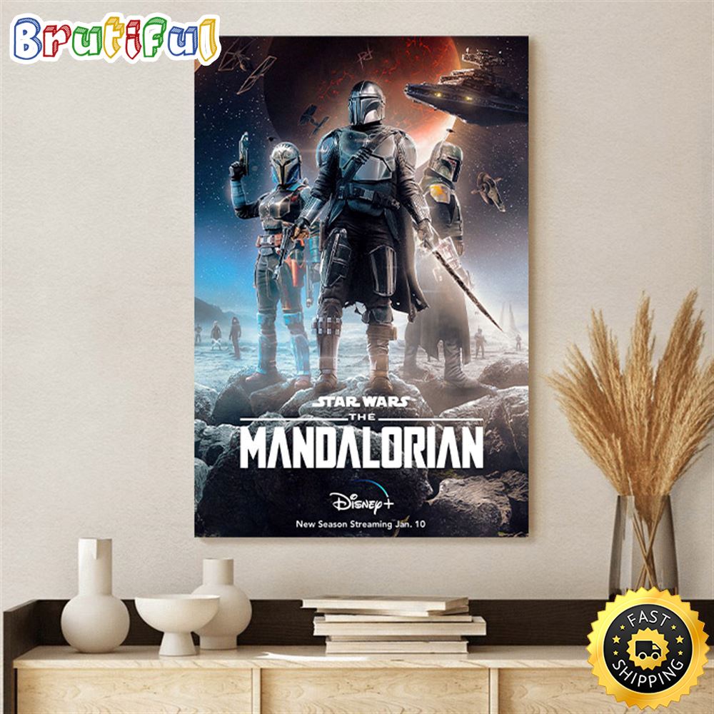 The Mandalorian Season 3 fan art Poster Canvas b3shab