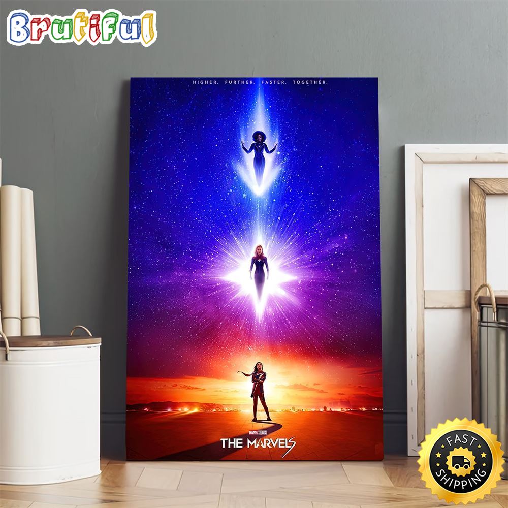 The Marvels Movie Poster Canvas ssco6w