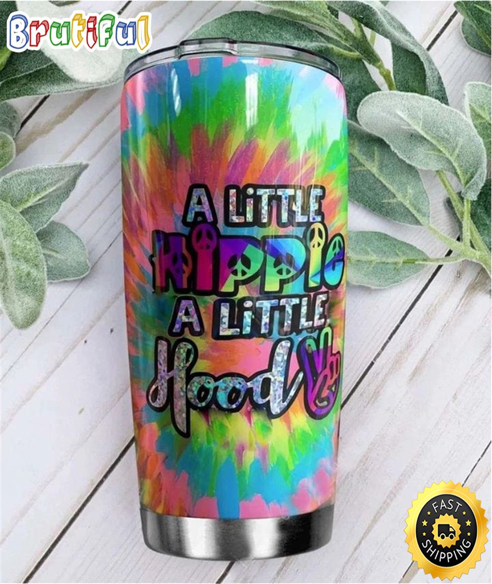 A Little Hippie A Little Hood Stainless Steel Tumbler For Men And Women u2hyjq