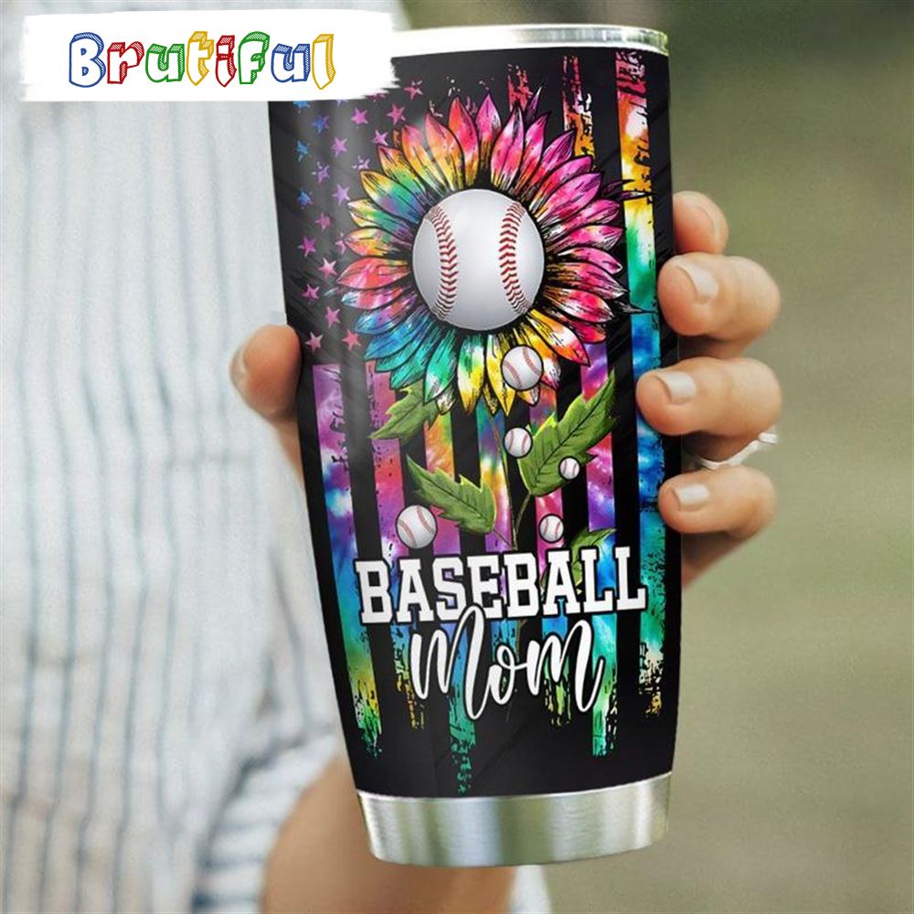 Baseball Mom Stainless Steel Mothers Tumbler Cup mizzav