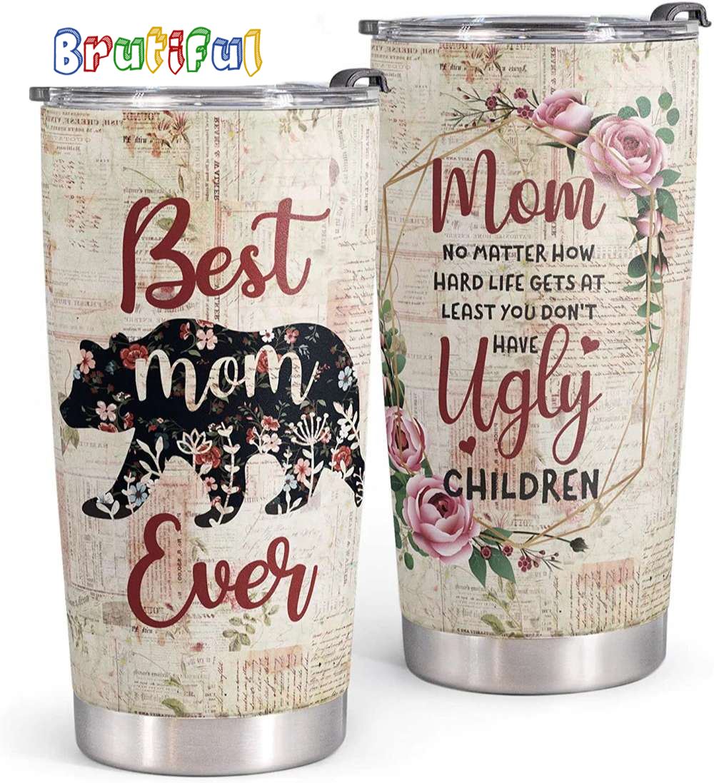 Bear Best Mom Ever Happy Mothers Day Tumbler hdtl9y