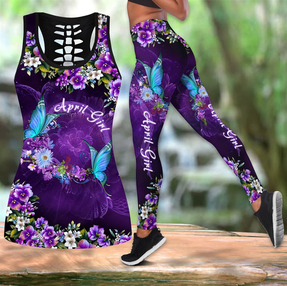 Buttrelfly Uiwth Flower April Girl All Over Printed Women s Tanktop Leggings Set Perfect Workout Outfits Gifts For Hippie Life 1 vhtohz