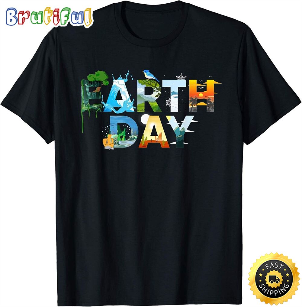 Earth Day Environmental Protection Save Tree Animals T Shirt ceqcnm