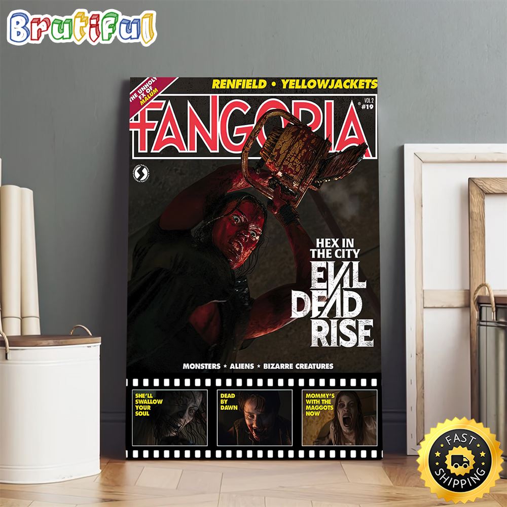Evil Dead Rise Hex In The City Poster Canvas yv7pbp