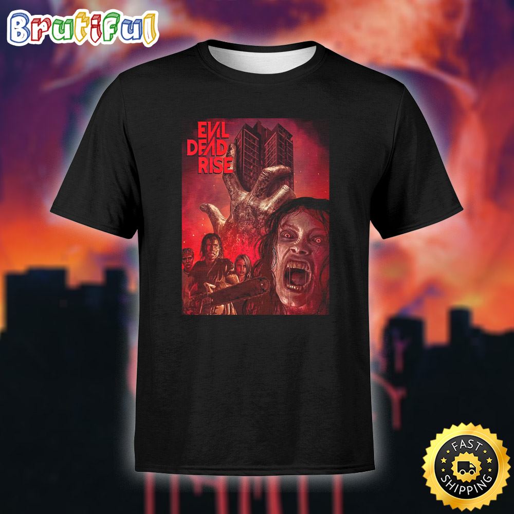 Evil Dead Rise Poster Movie Unisex Black T Shirt vgli3r